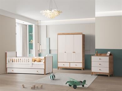 Aymini Dion Sim 3 Kapılı Bebek Odası Takımı