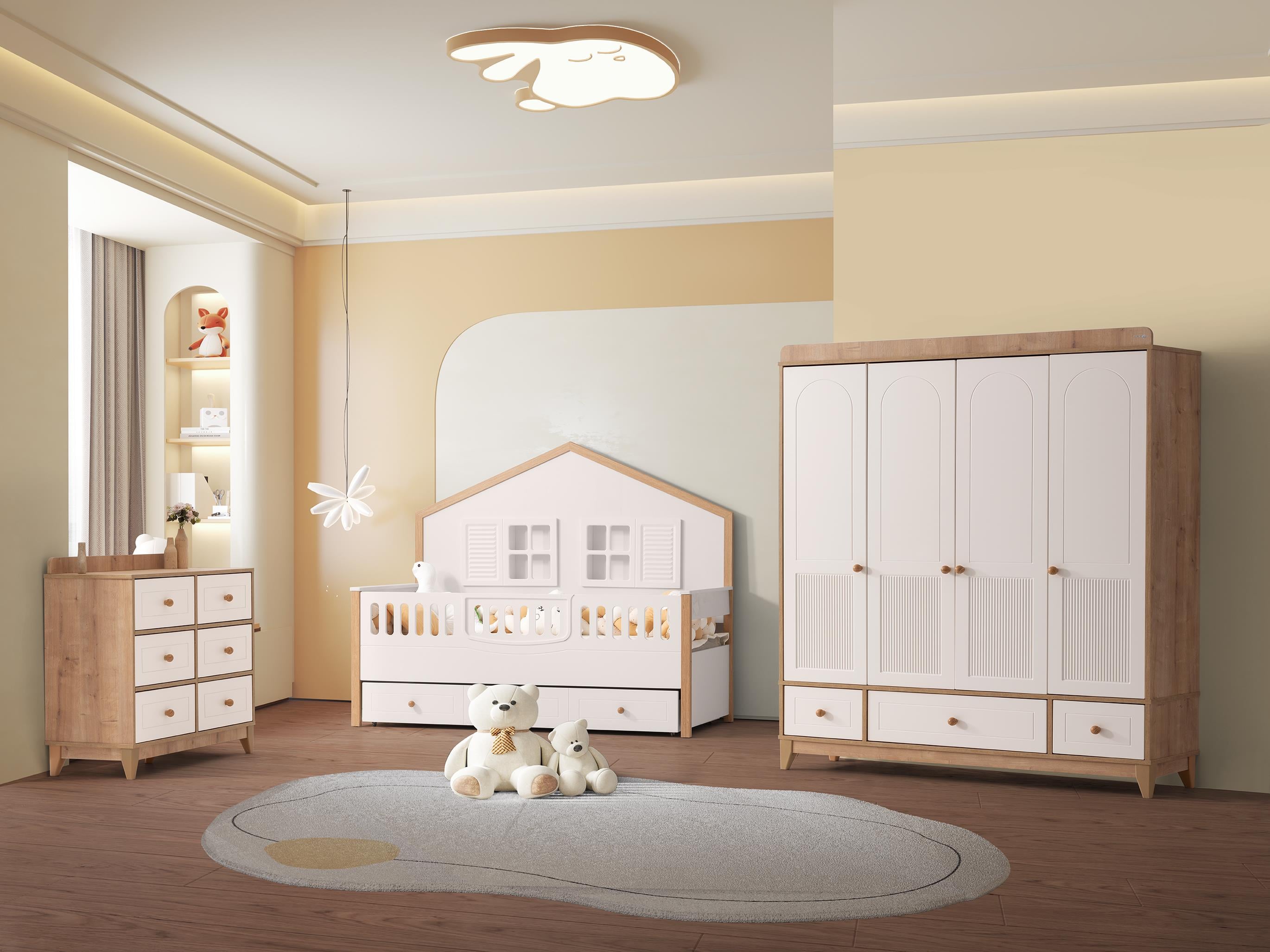 Aymini Dion Mia 4 Kapılı Bebek Odası Takımı