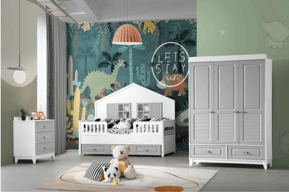 Aymini Silver Mia Bebek Odası Takımı