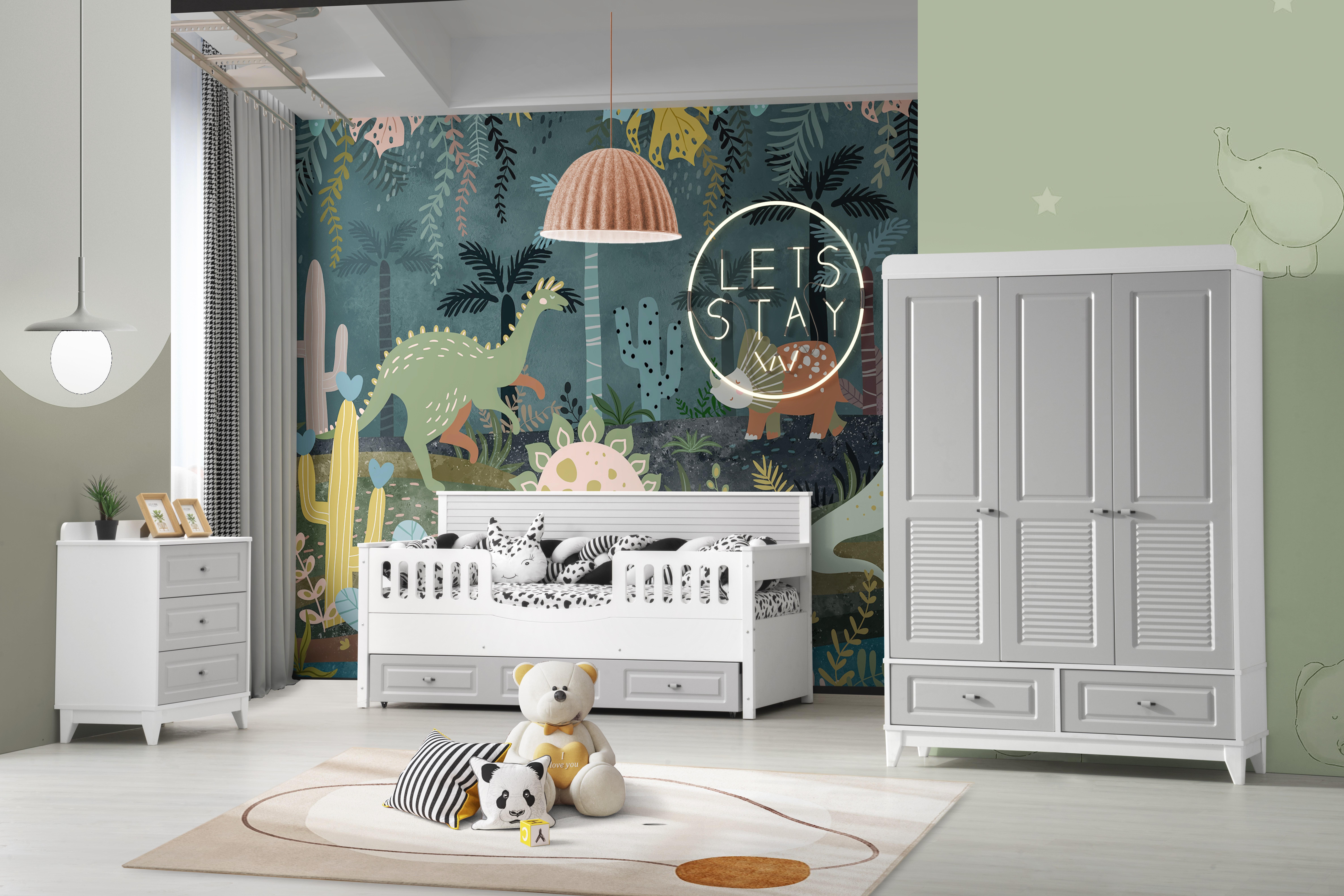 Aymini Silver Mia Bebek Odası Takımı