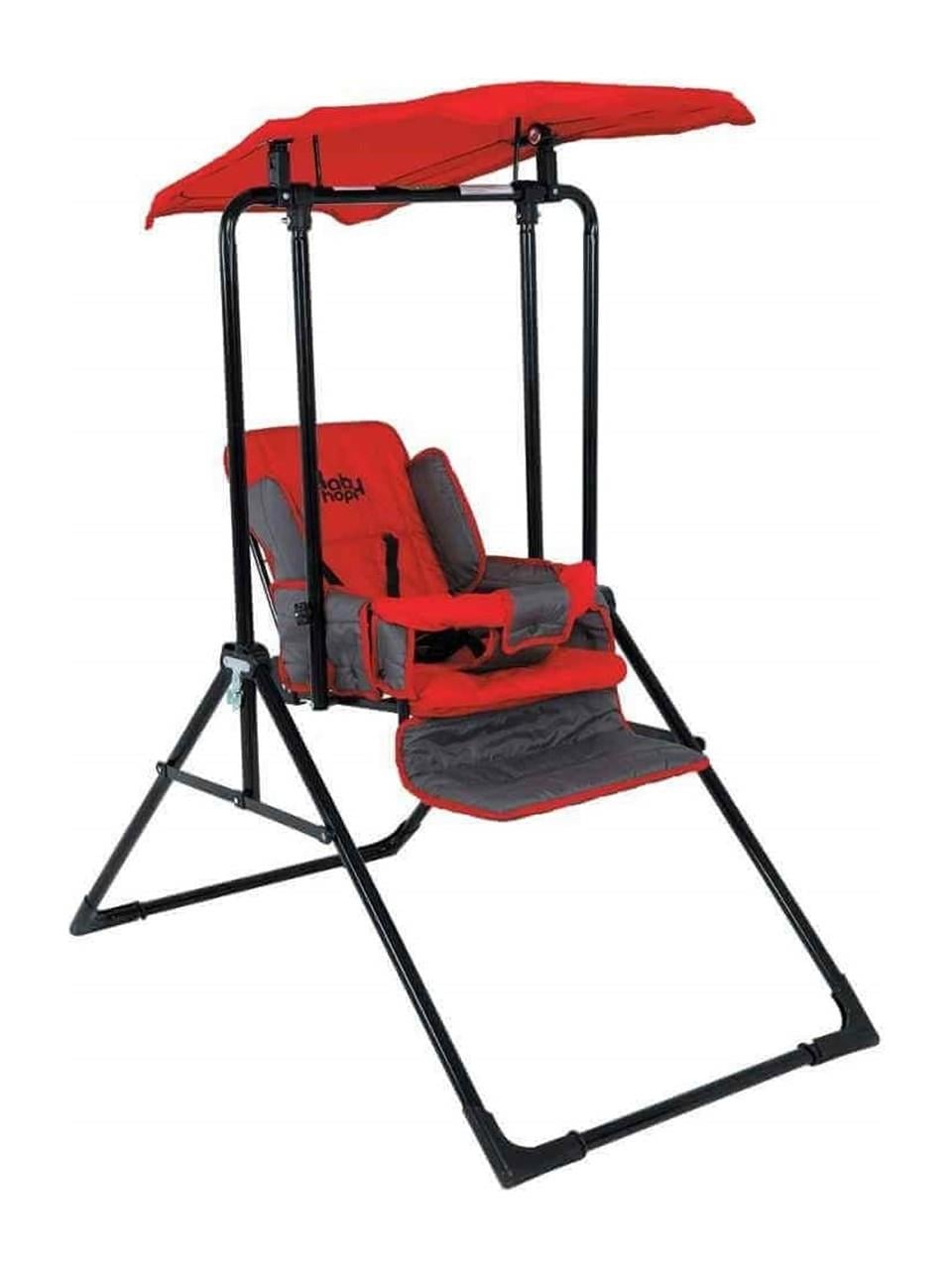Babyhope 803 Yatarlı Salıncak Kırmızı/Gri