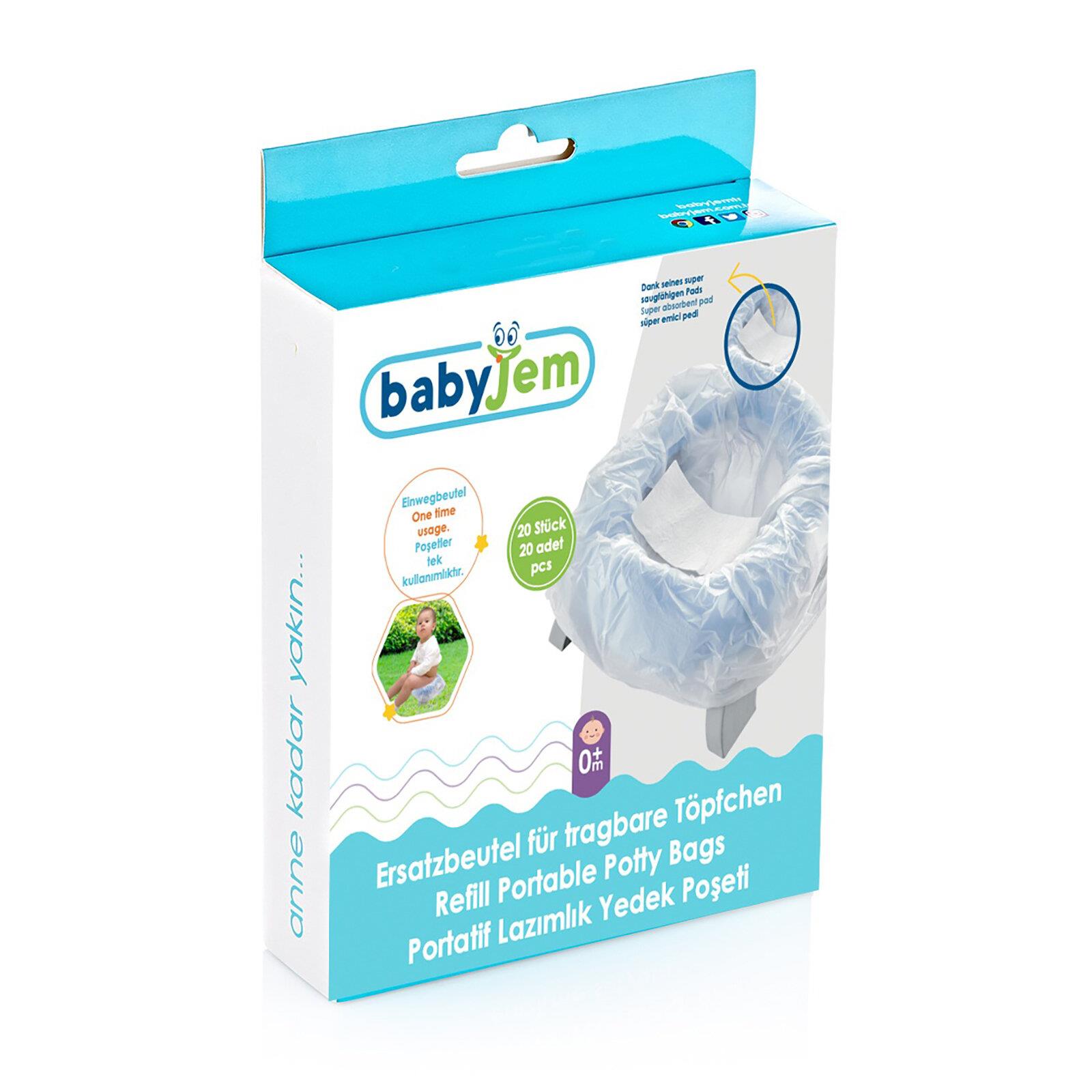 Babyjem Portatif Lazımlık Yedek Poşeti 20li Kutulu