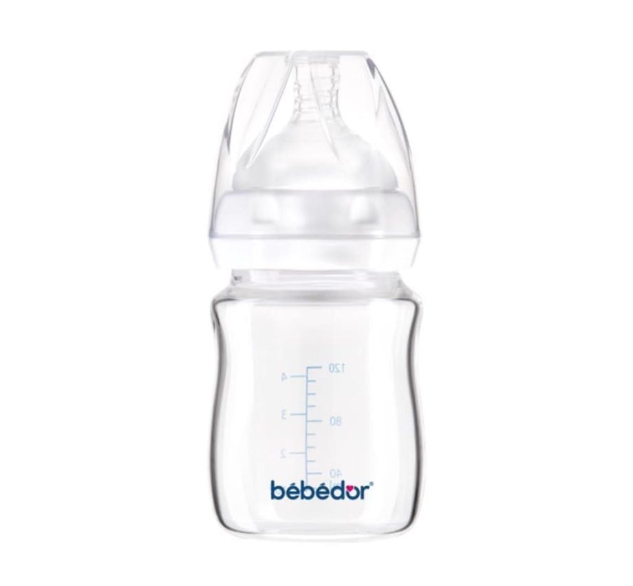 Bebedor Geniş Ağızlı Isıya Dayanaklı Cam Biberon 120 ml
