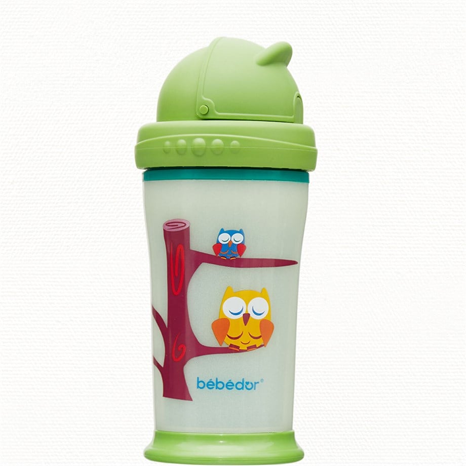 Bebedor Karanlıkta Parlayan Pipetli Bardak 240ml