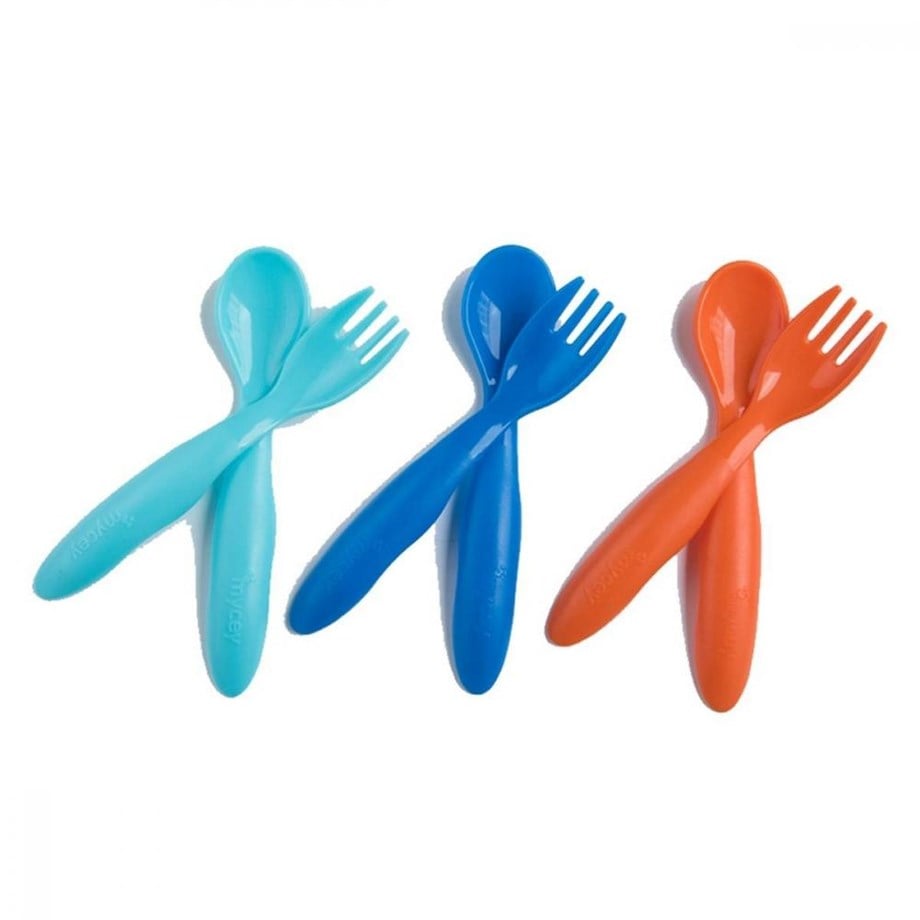 Bebek Çatal-Kaşık Seti - 6Lı Set - Erkek