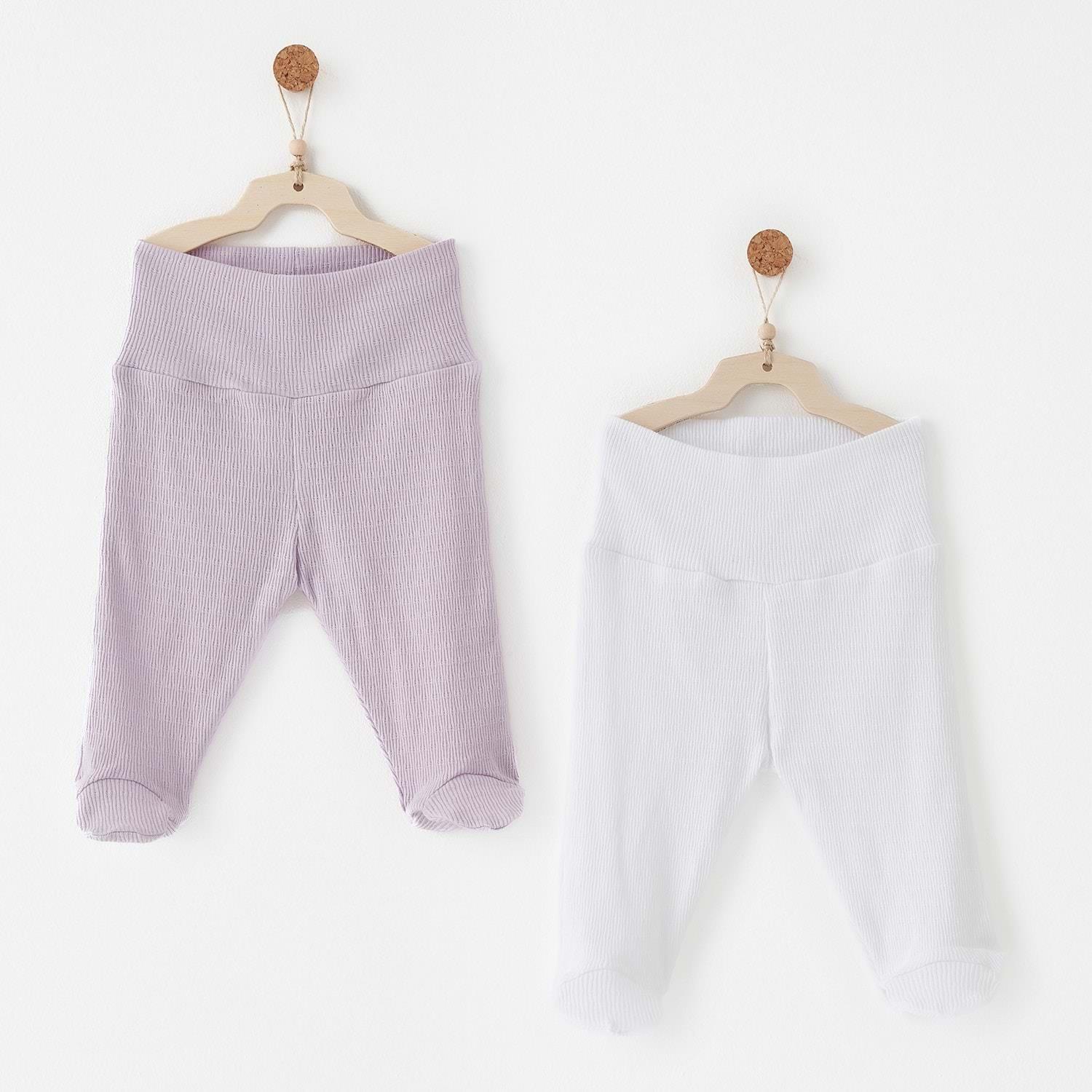BEBEK PATİKLİ PANTOLON 2 PCS FOOTED PANTS JACQUARD SPECIAL MODAL