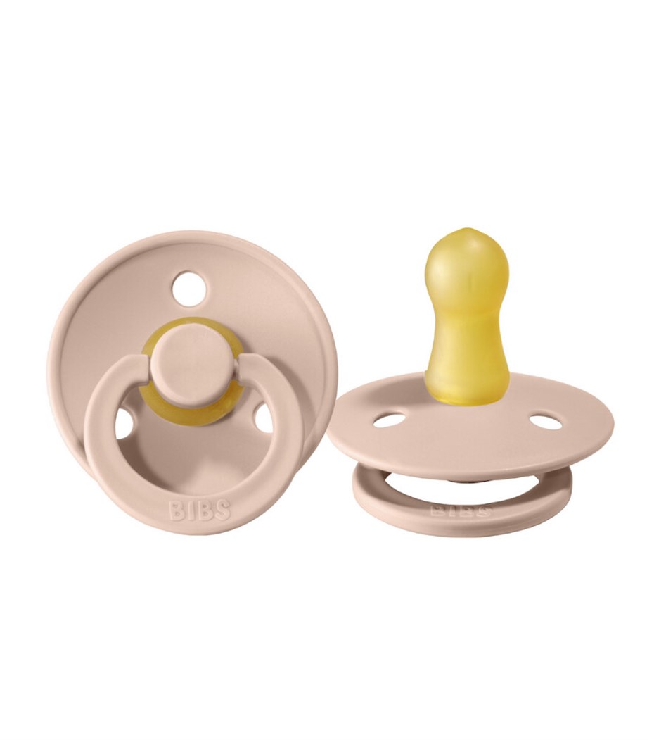 Bibs Colour Kauçuk Emzik  Blush 6-12 Ay