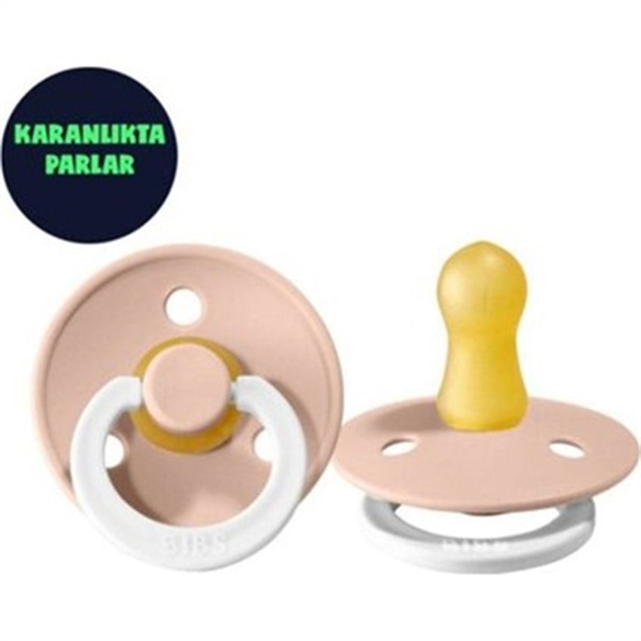 Bibs Colour Kauçuk Emzik Blush Night 0-6 Ay