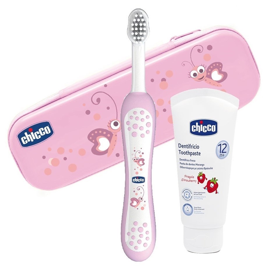 Chicco Diş Fırça Seti Pembe