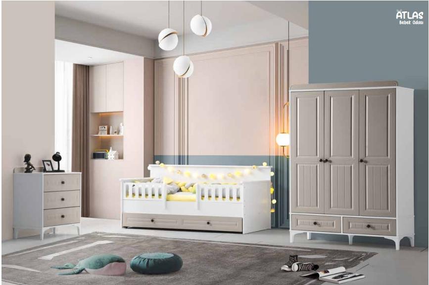 Fantastik Atlas 3 Kapılı Bebek-Çocuk Odası