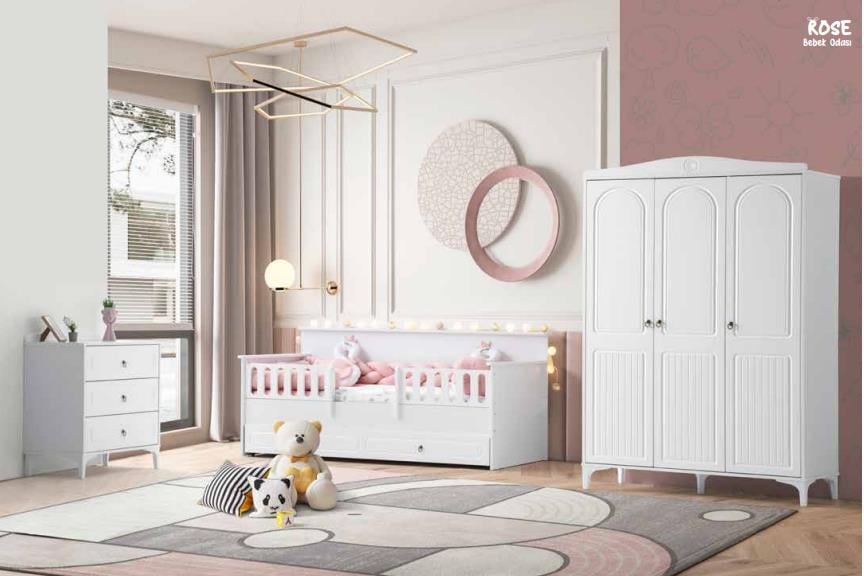Fantastik Rose 3 Kapılı Bebek-Çocuk Odası