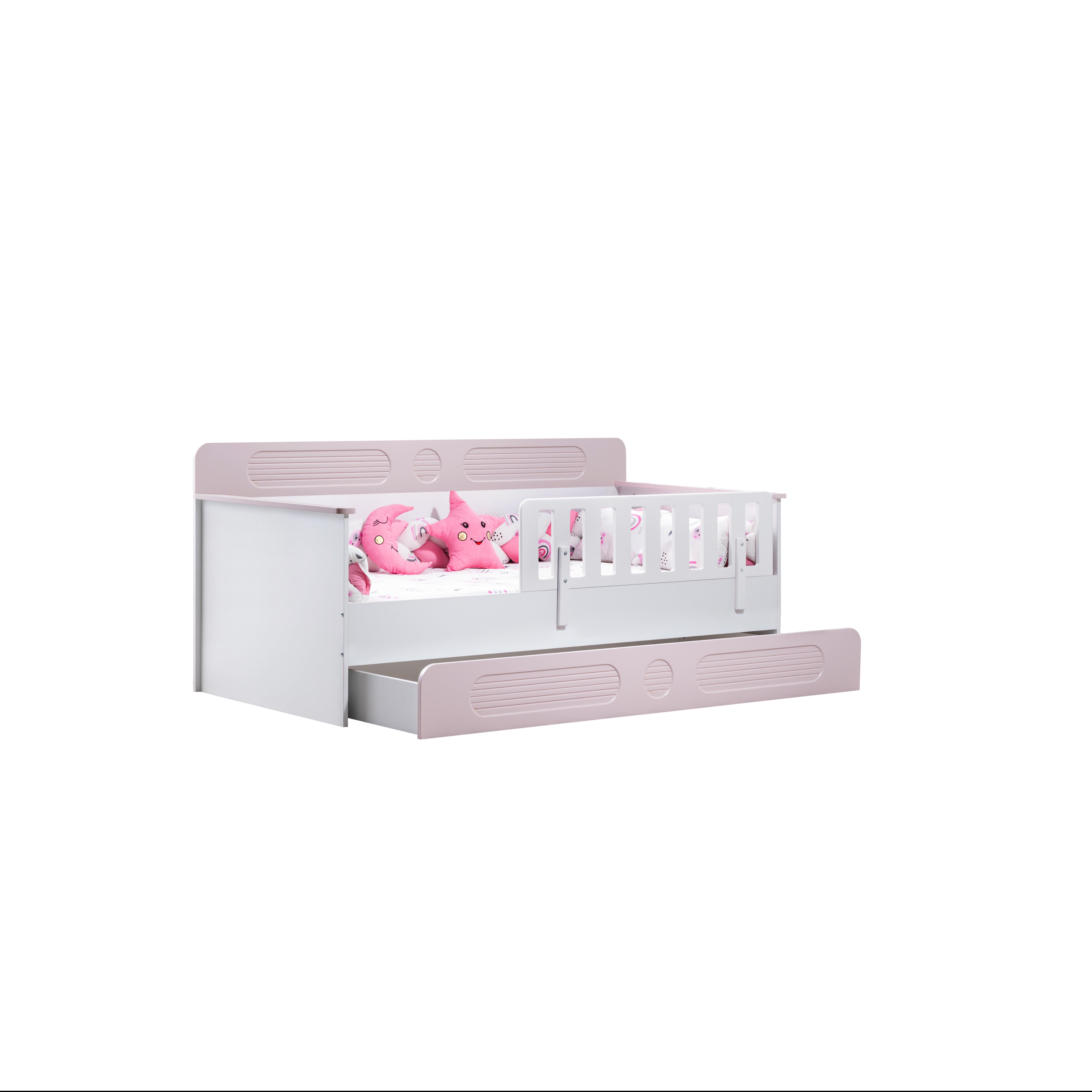 Gümüş Bebe Gusta Pembe Karyola