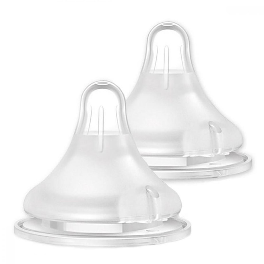 Lansinoh Natural Wave Silikon Biberon Emziği 2Li Orta Akış