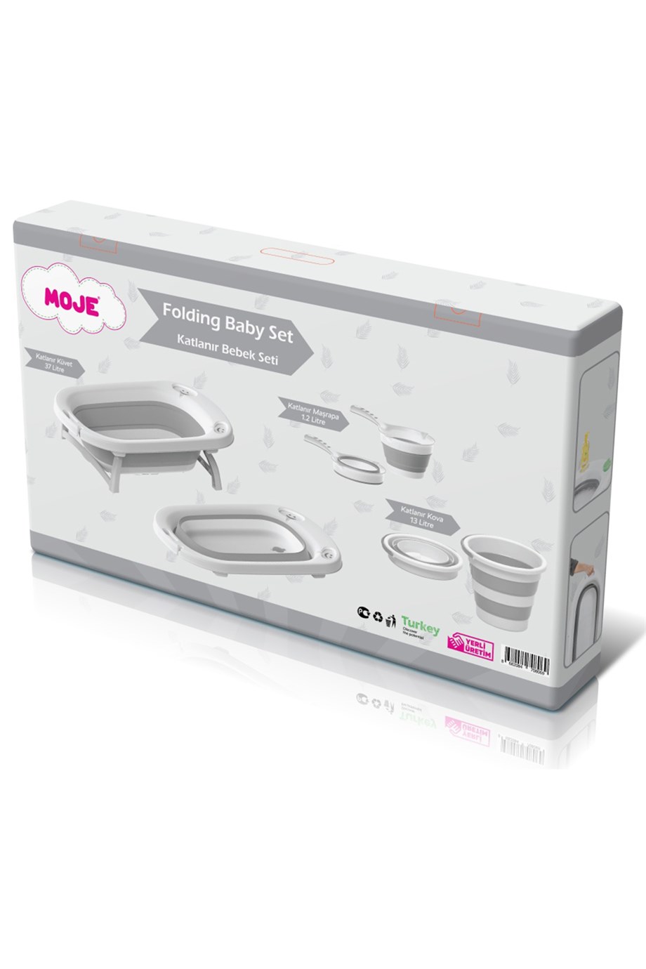 Moje Katlanabilir 3lü Banyo Seti