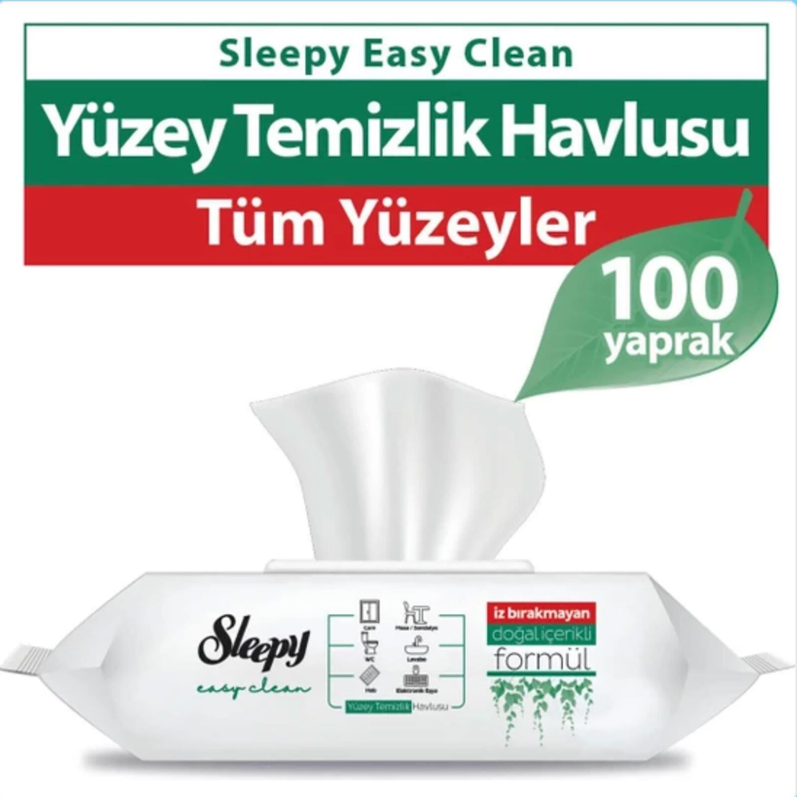 Sleepy Easy Clean Yüzey Temizlik Havlusu 100 Yaprak