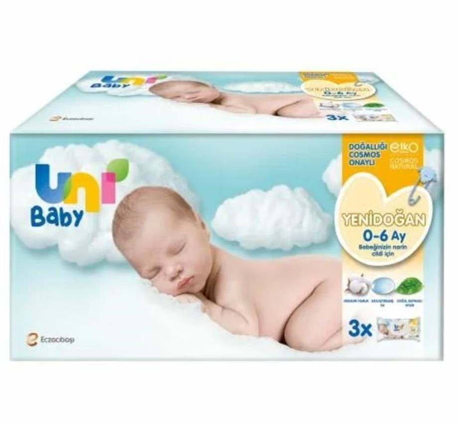 Unibaby Yenidoğan Islak Mendil 3*40 2021