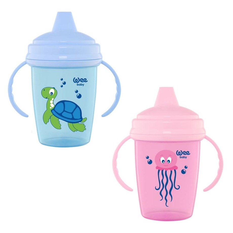Wee 755 Kulplu Enjoy Damla Akıtmaz Alıştırma Bardağı 250 ml