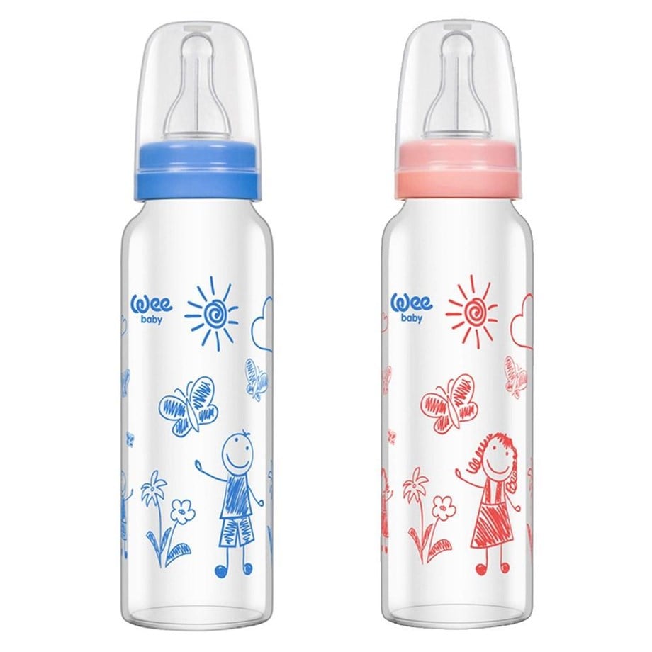 Wee 772 Isıya Dayanıklı Cam Biberon 240 ml