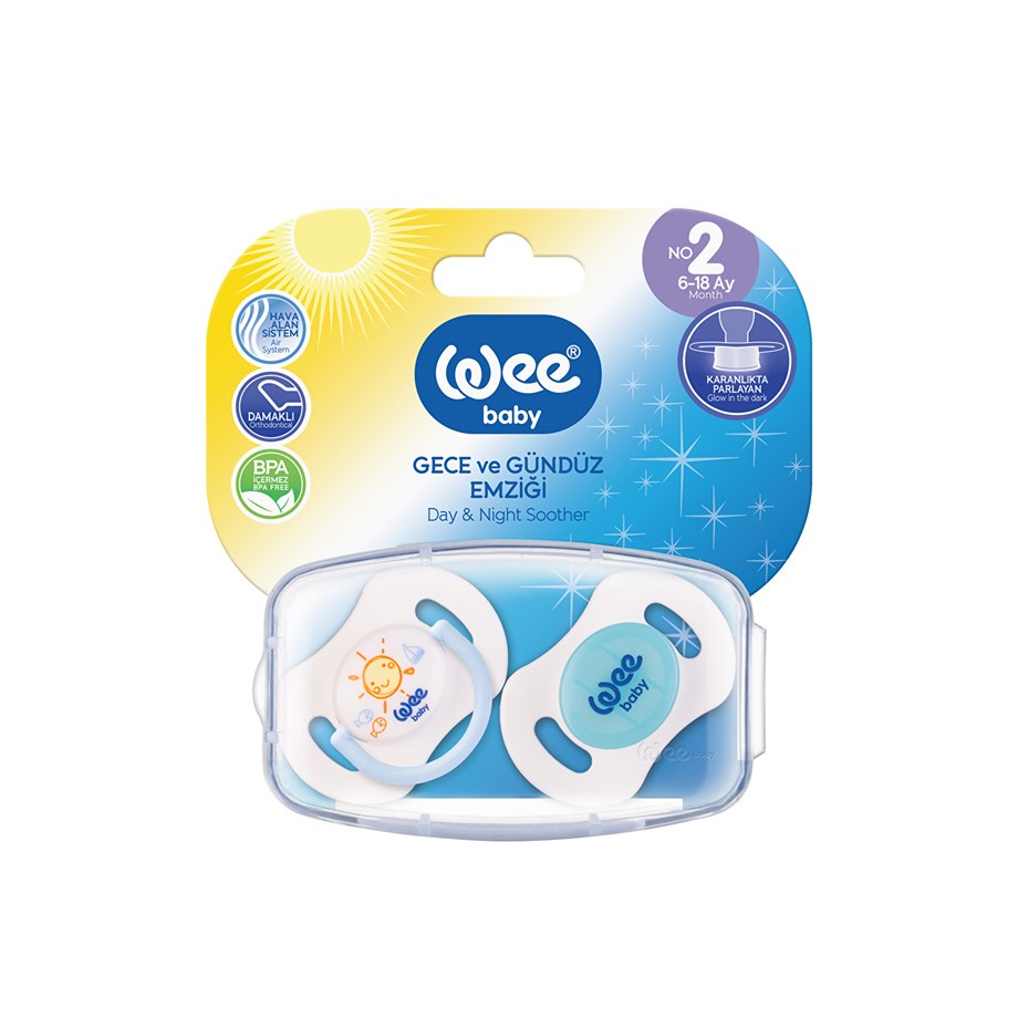 Wee Baby 153 Gece ve Gündüz Emziği 2 li No:2