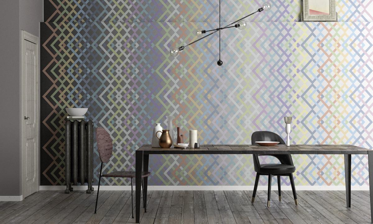 Retro ÇiçekRetro Çiçek Duvar Kağıdı