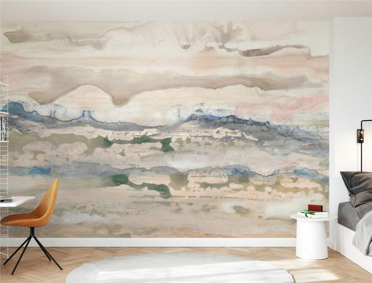 Retro ÇiçekRetro Çiçek Duvar Kağıdı