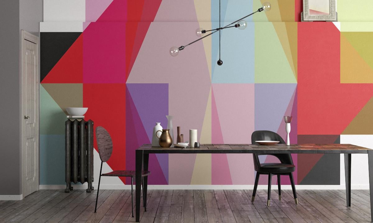 Retro ÇiçekRetro Çiçek Duvar Kağıdı