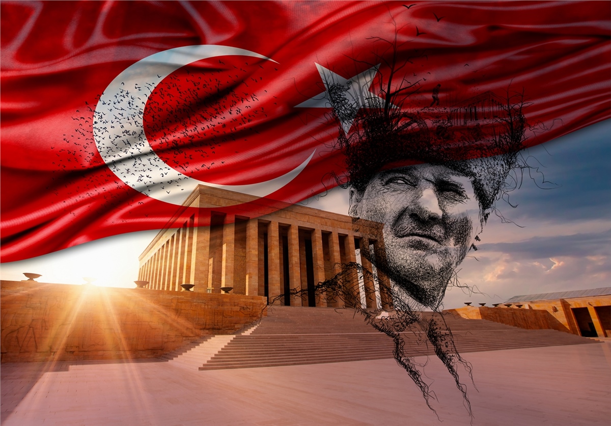Atatürk Duvar Kağıdı l 3D Duvar Kağıtları l Adalı Dekor