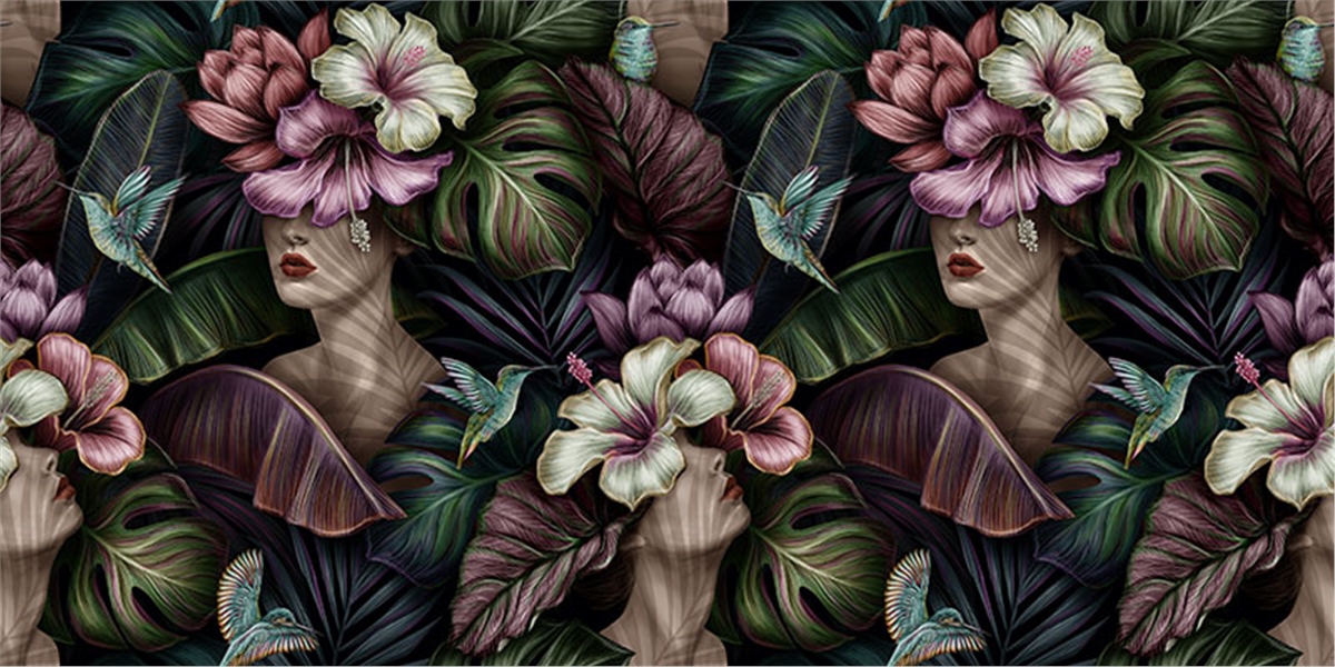 Tüy ve Yaprak Duvar KağıtlarıDuvar Kağıdı