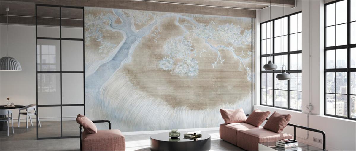 Retro ÇiçekRetro Çiçek Duvar Kağıdı