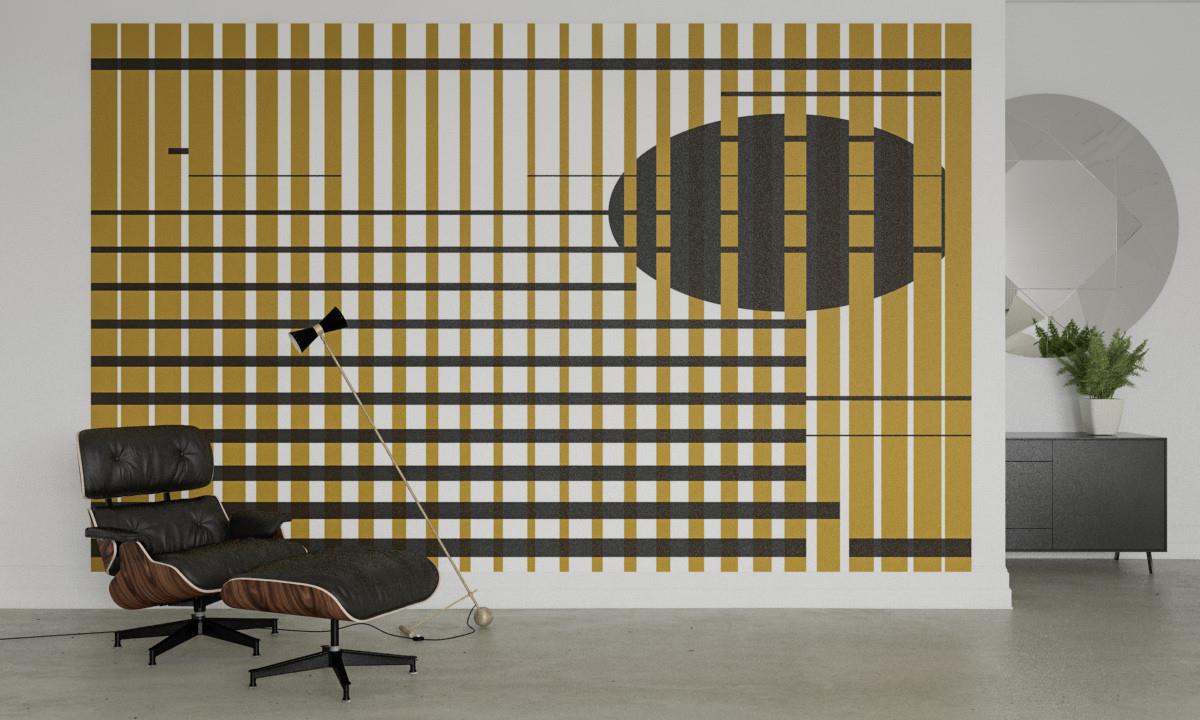 Retro ÇiçekRetro Çiçek Duvar Kağıdı