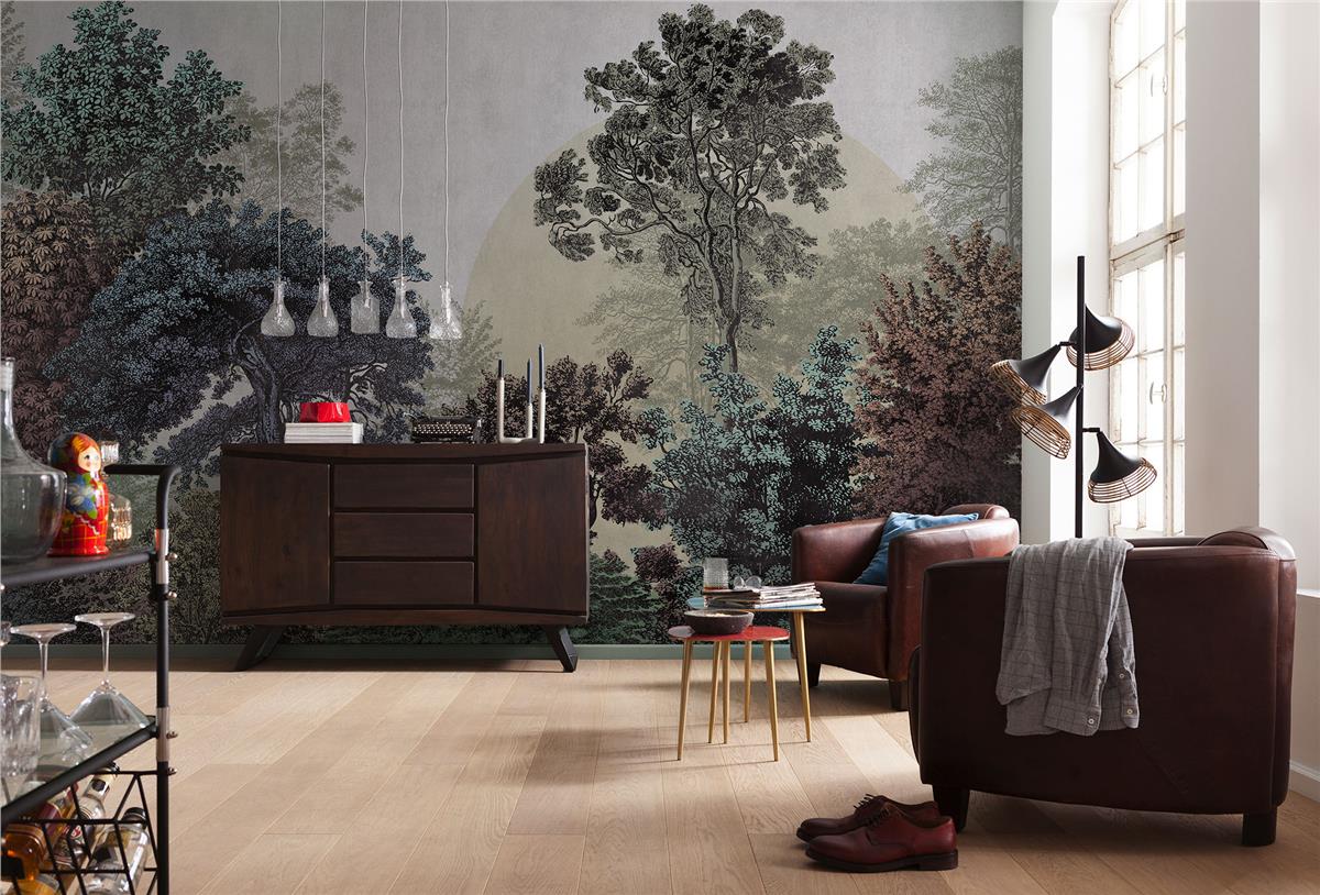 Retro ÇiçekRetro Çiçek Duvar Kağıdı