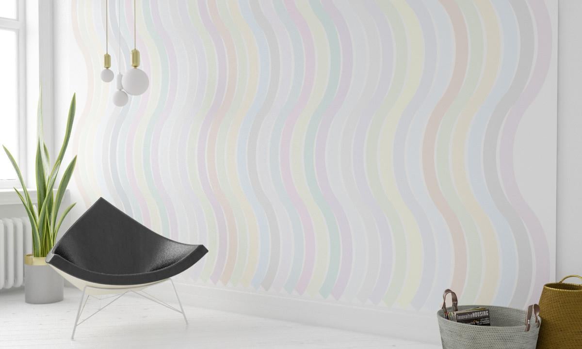 Retro ÇiçekRetro Çiçek Duvar Kağıdı