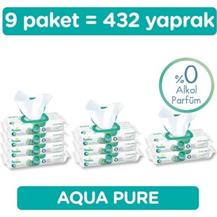 Prima Pampers Aqua Pure Islak Havlu 9x48li