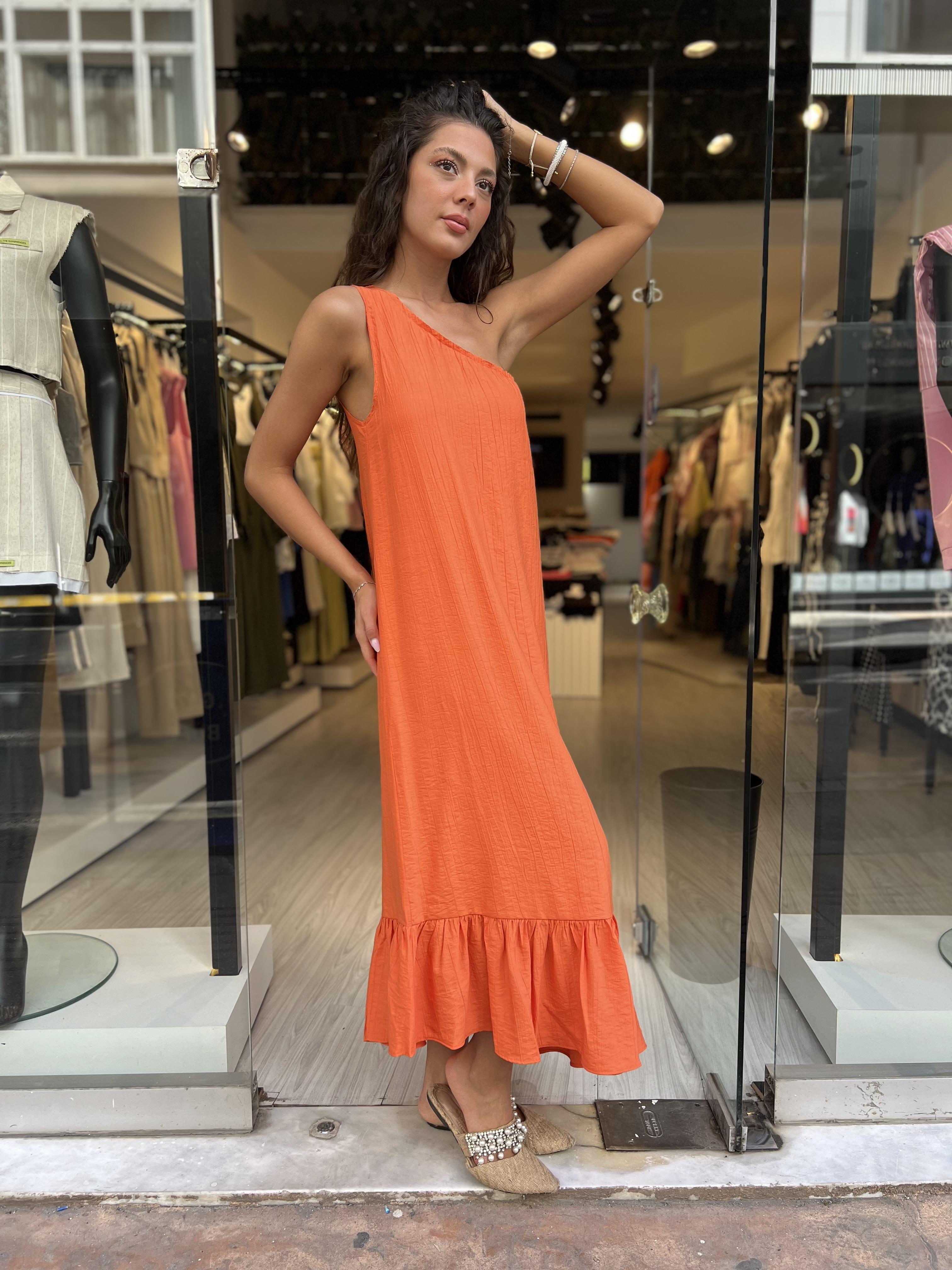  Q.Tek Omuz Elbise-Truncu