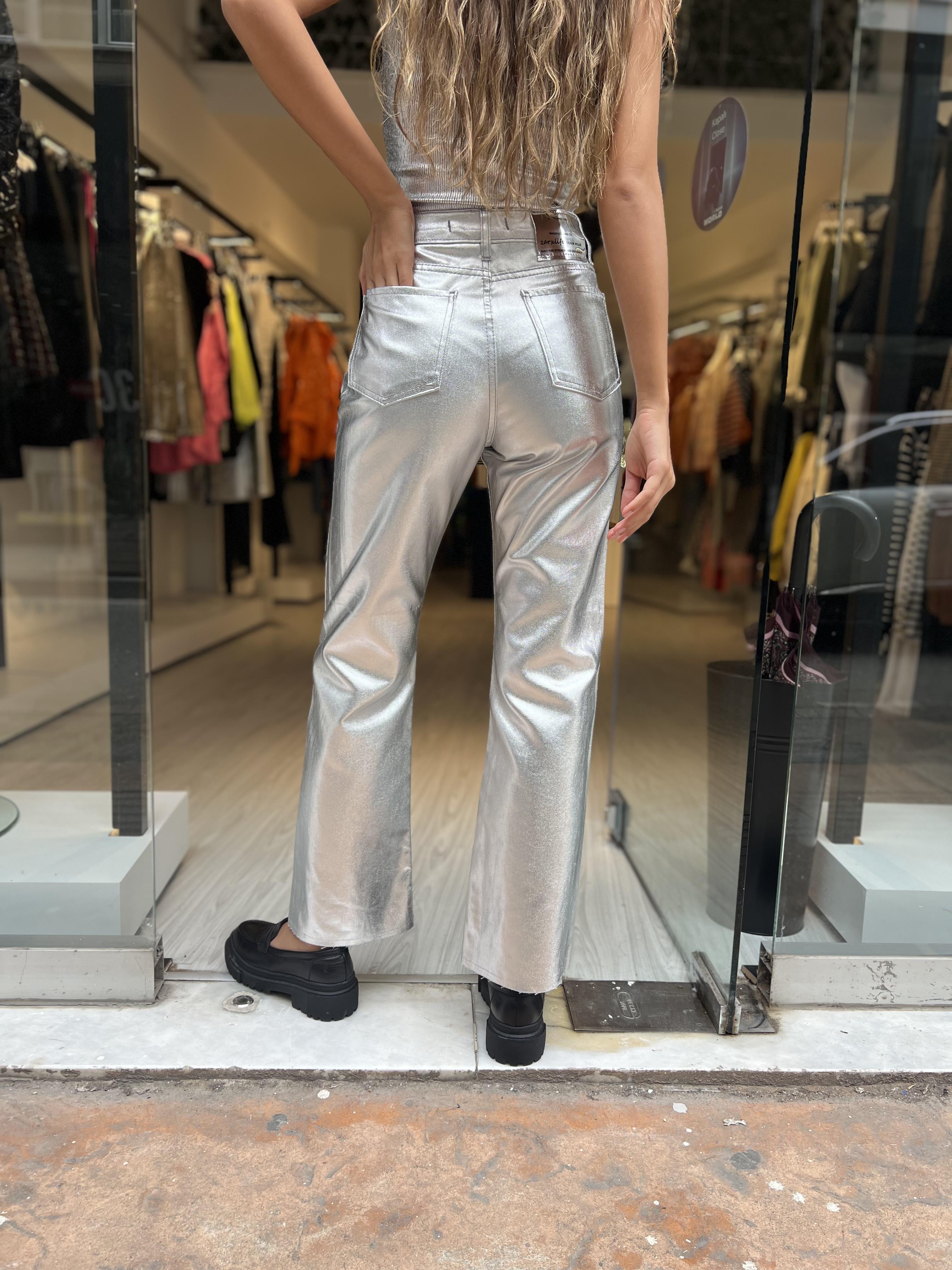 Boru Paça Jean Varaklı-Gri