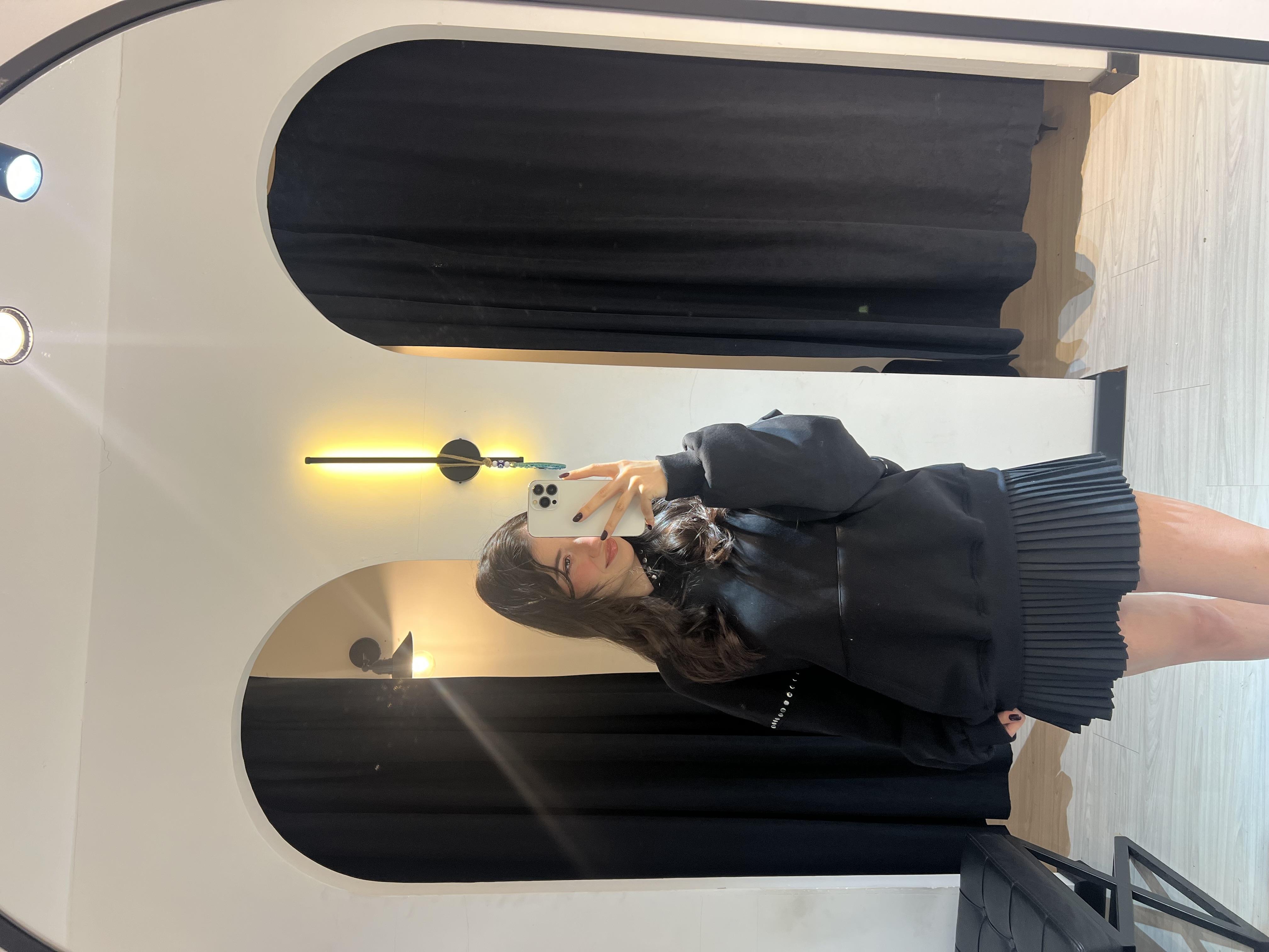 Chm Zımba Detaylı Sweat -Siyah