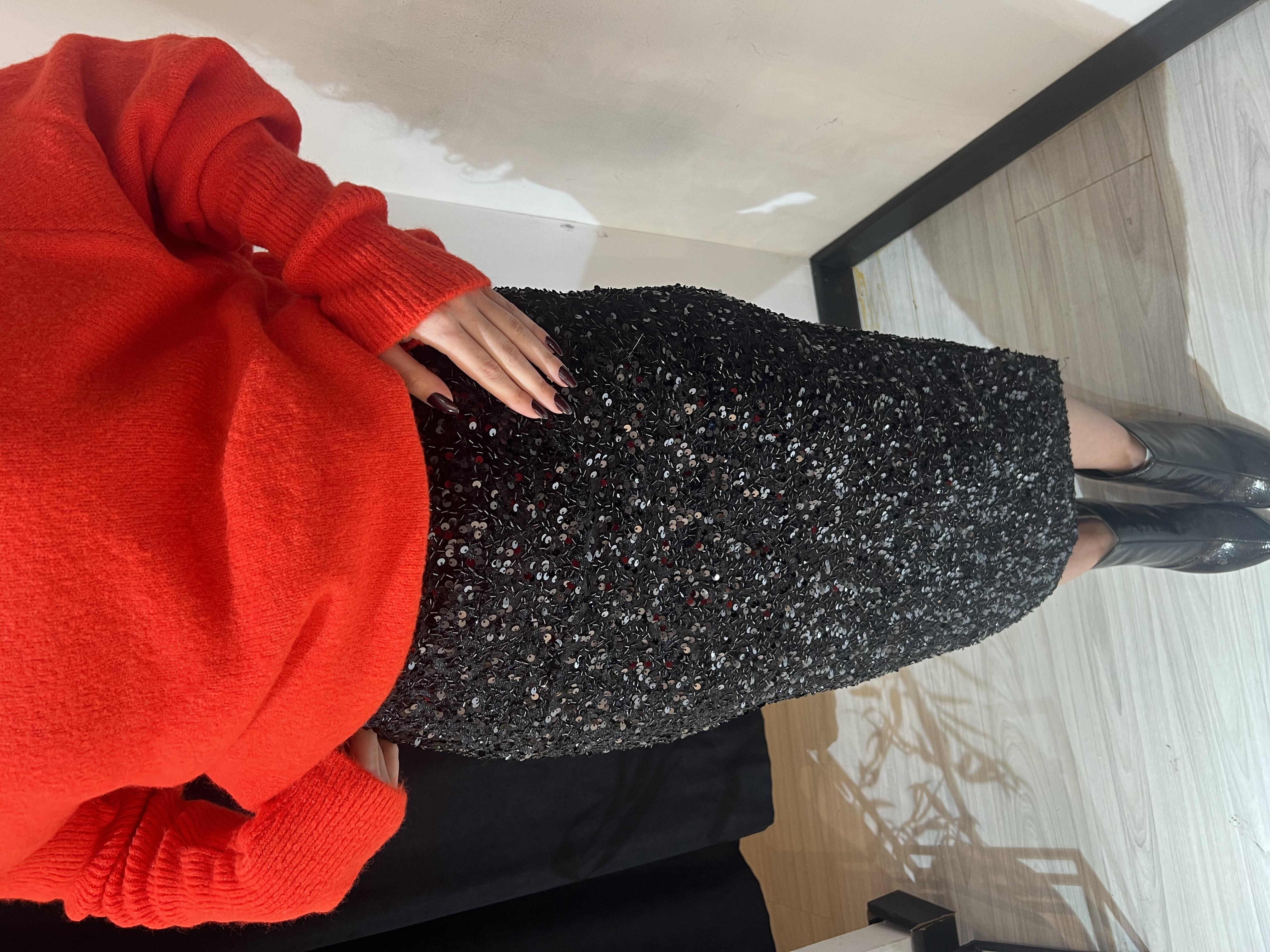 Crm Pullu Etek-Siyah