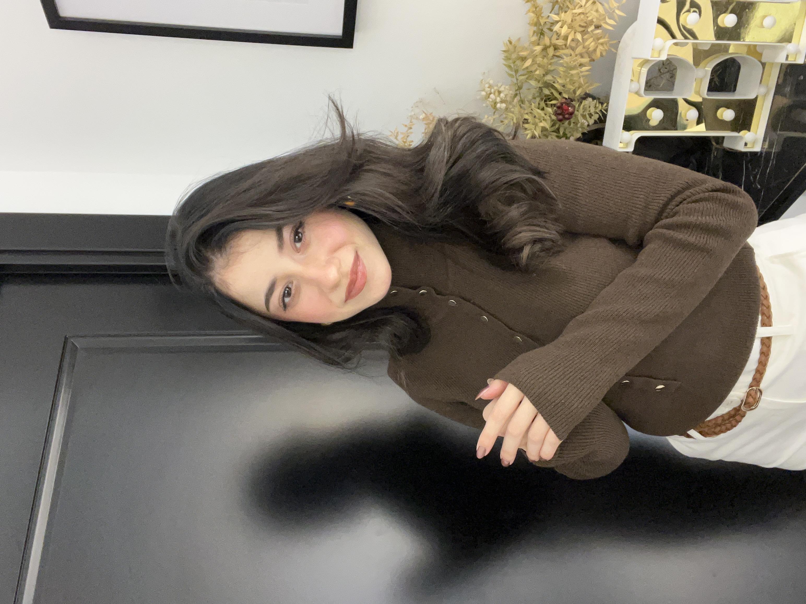 Dlvn Düğmeli Triko-Kahve