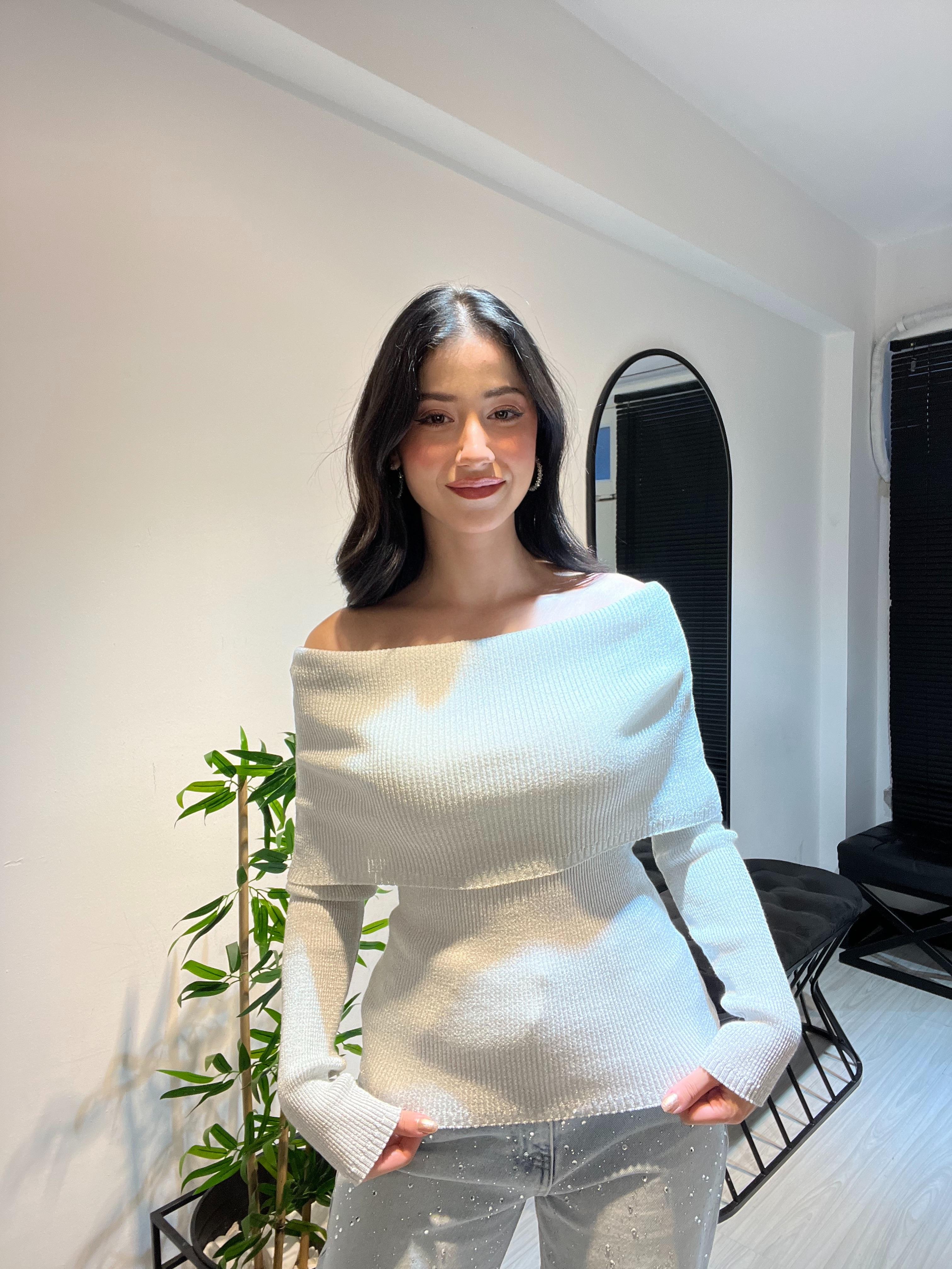 Dlvn Madonna Yaka Triko-Gri