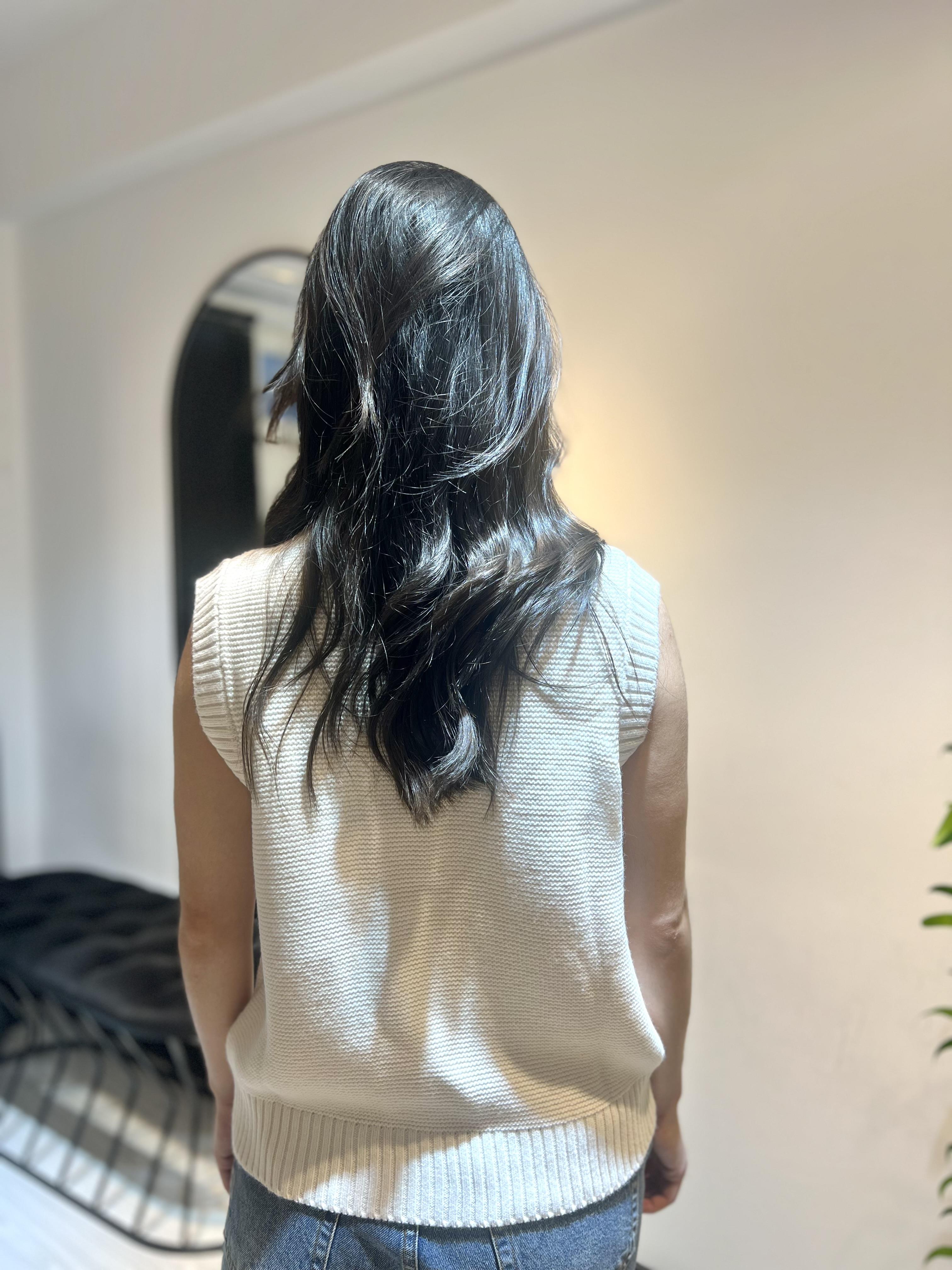 Key Triko Yelek-Ekru