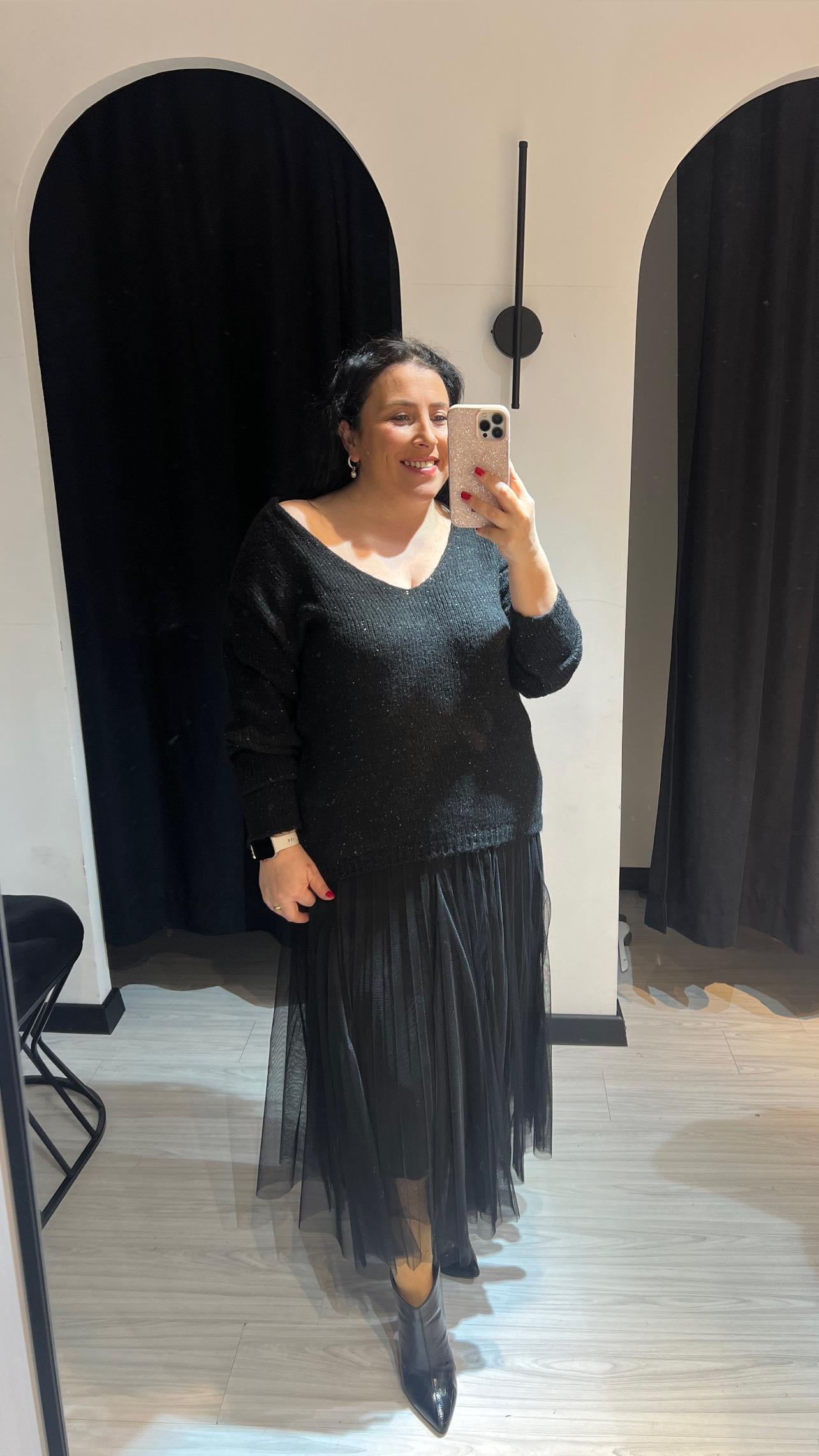 Nsn Simli V Yaka Kazak-Siyah