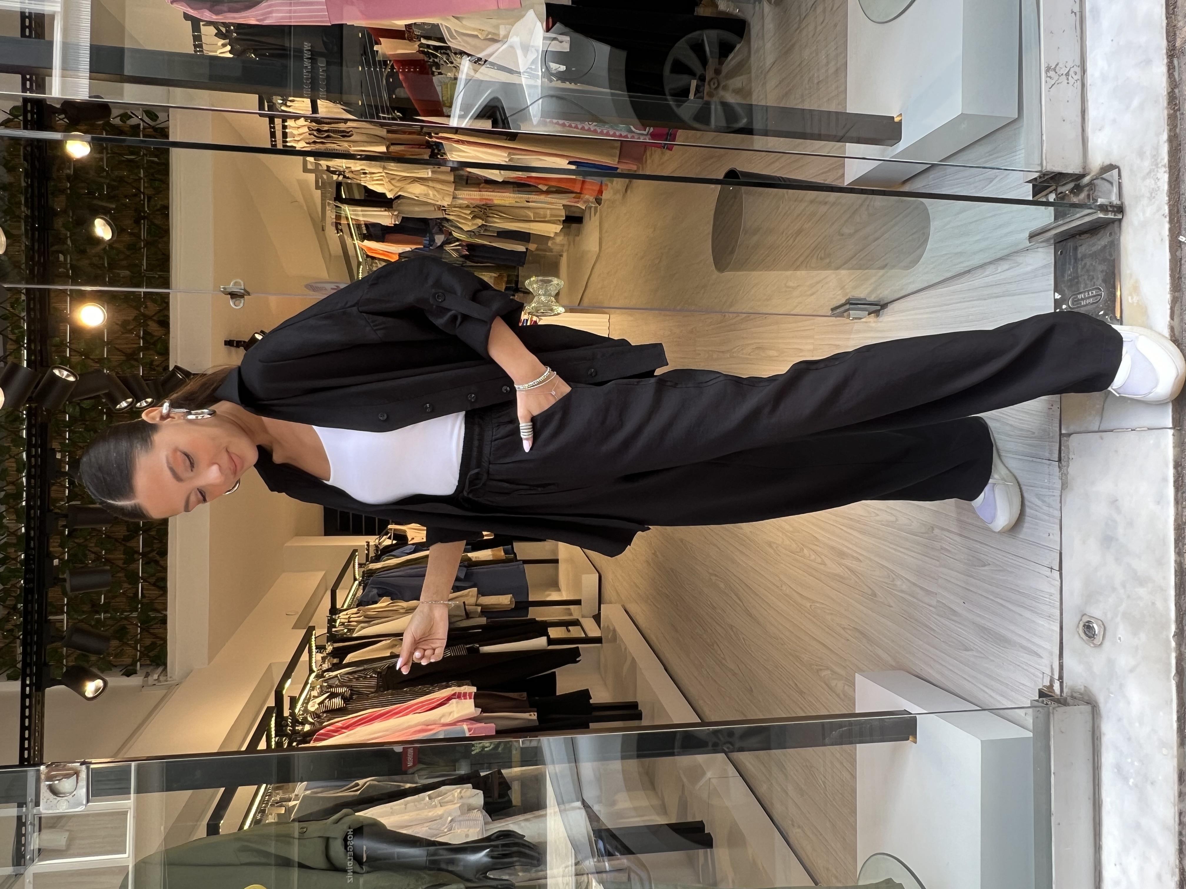 Pamuk Tensel Takım-Siyah 