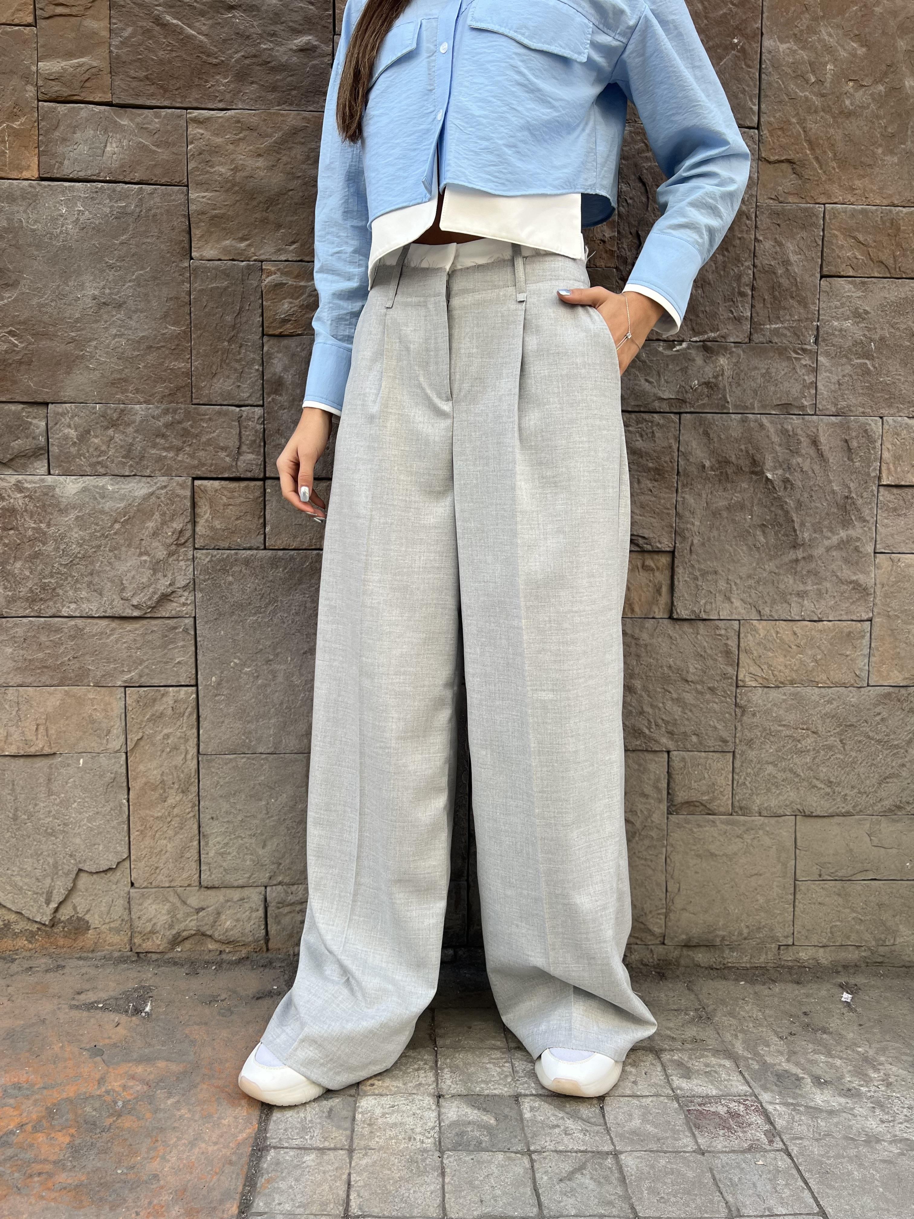 Poliviskon  Pantolon -Gri