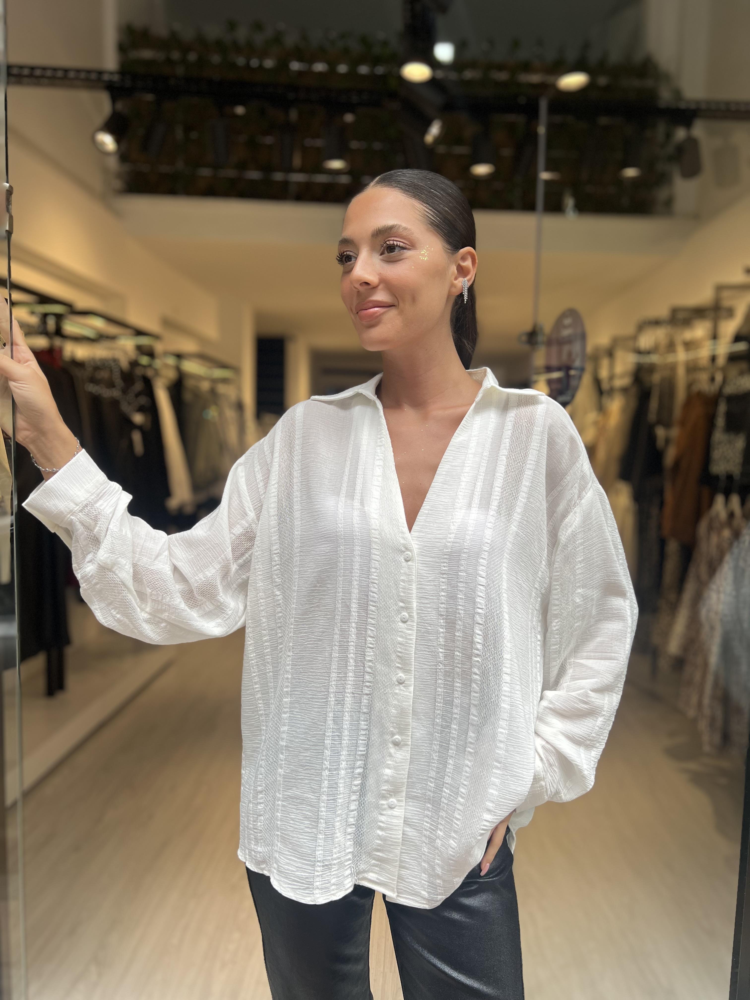 Pry Transparan Gömlek-Taş