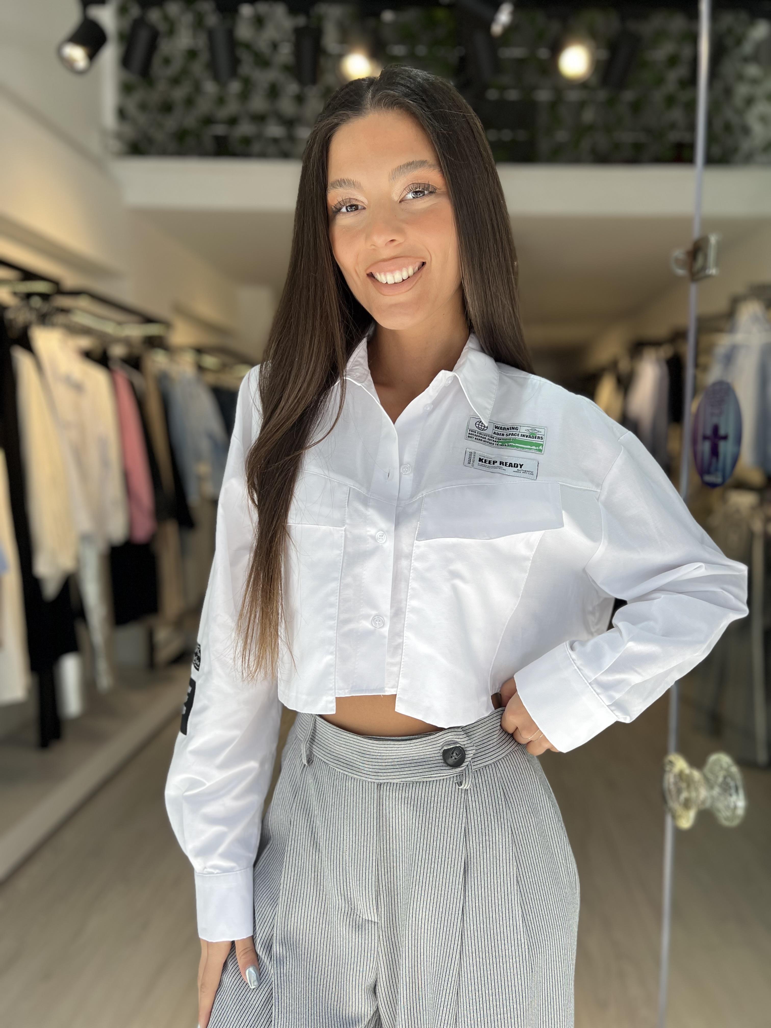 Q.Croop Gömlek-Beyaz