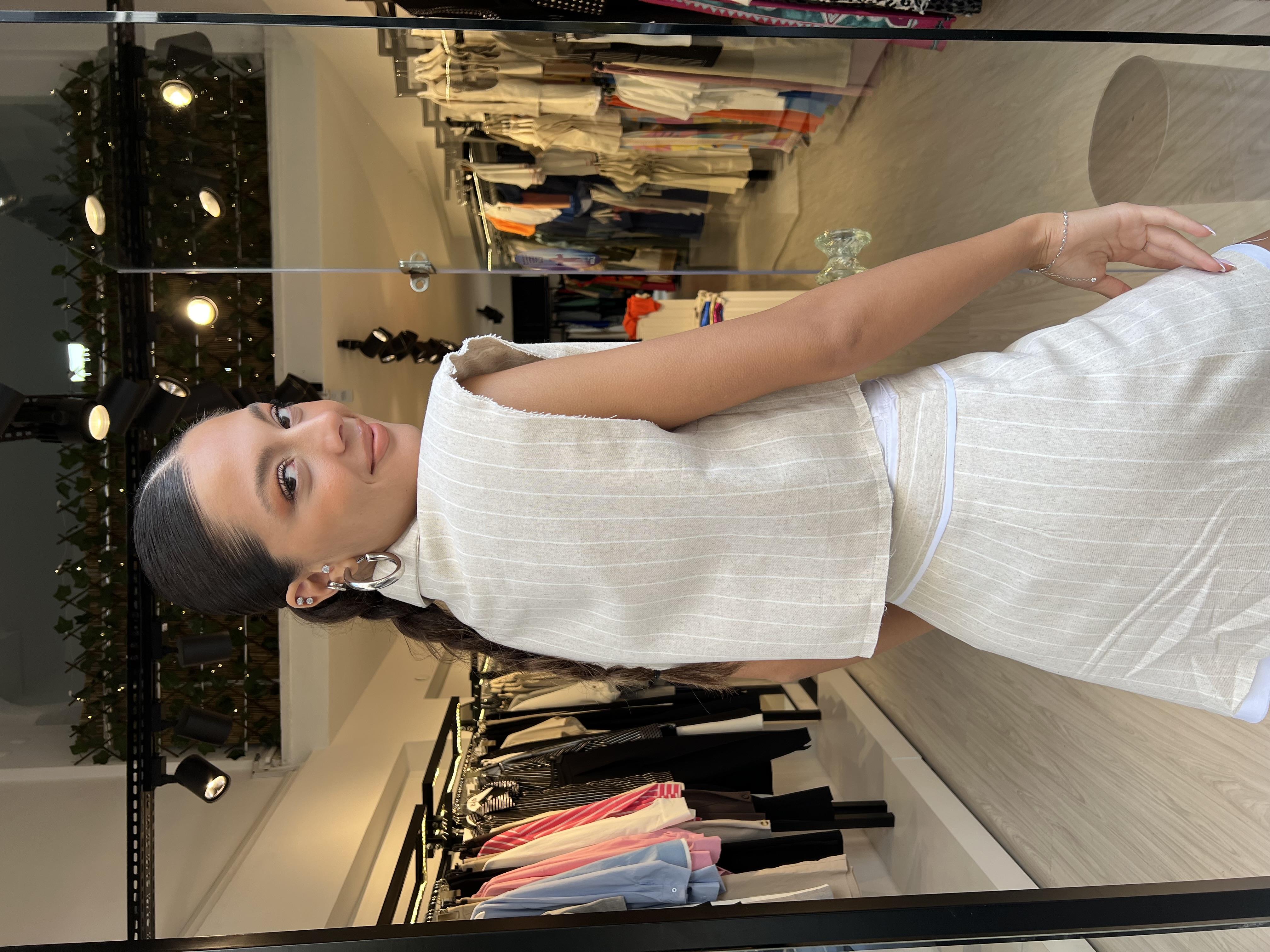 Q Etiket Detaylı Yelek-Taş