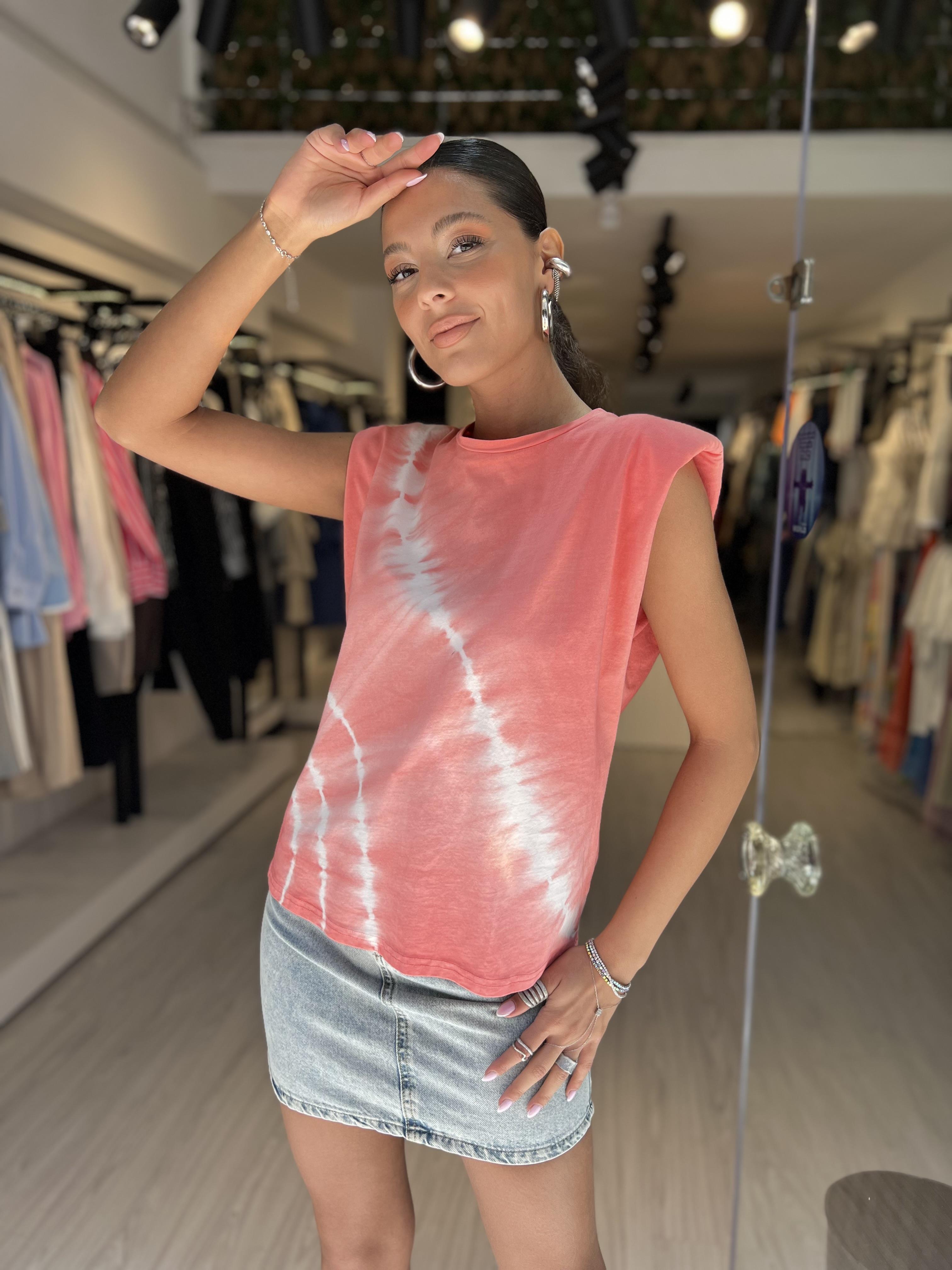 Quzu Vatkalı T-shirt - Pembe
