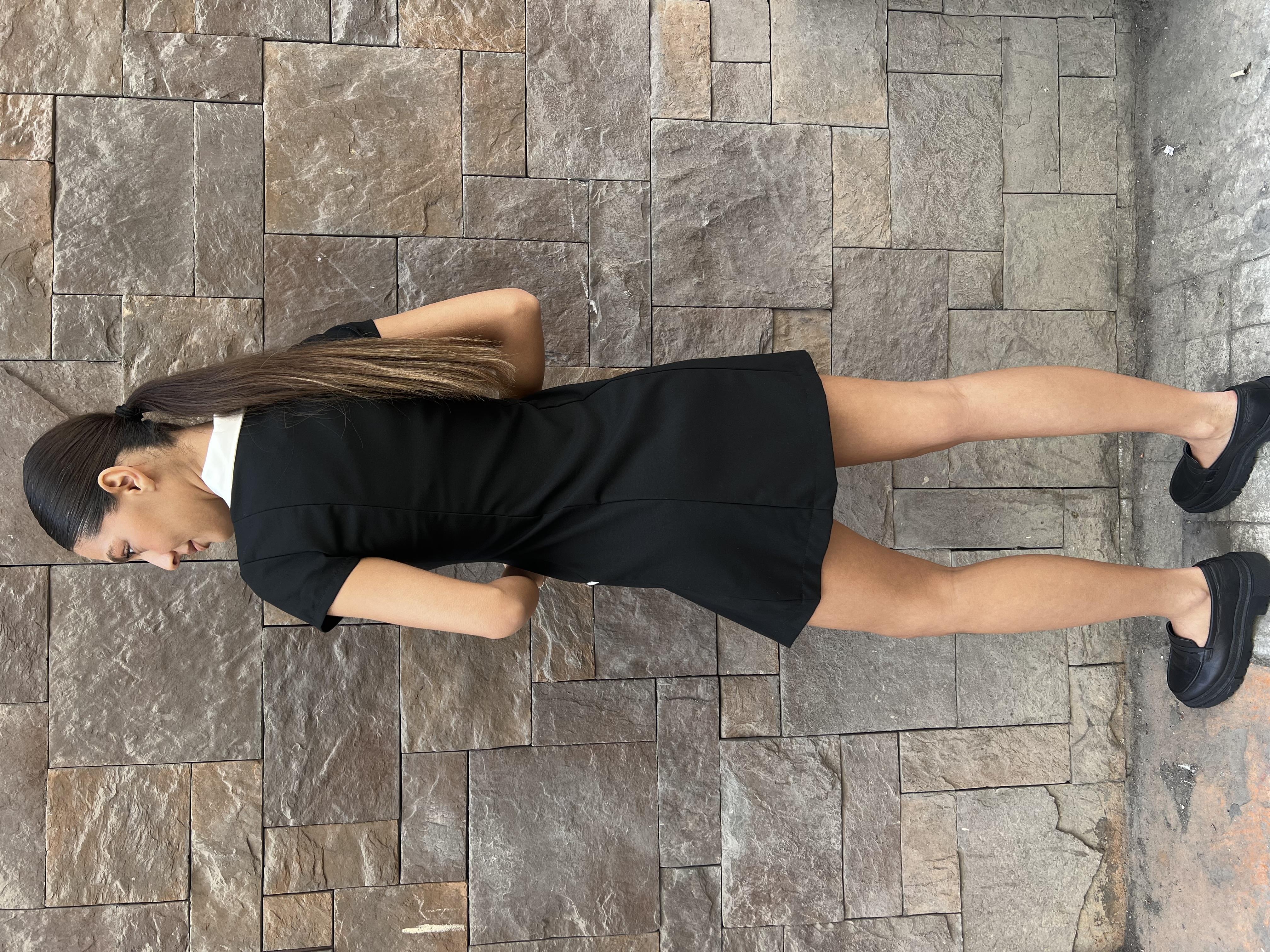 Rbn Kısa Elbise-Siyah