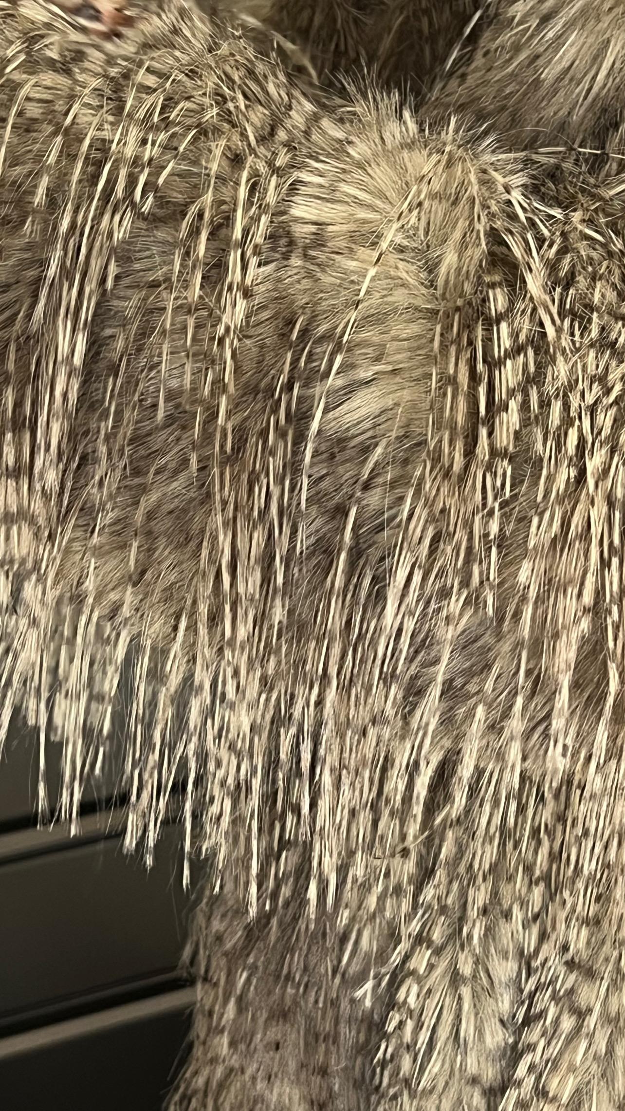 Rbn Püsküllü Kemerli Kürk-Kahve