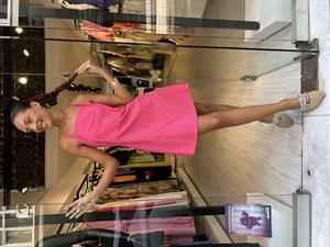 BB Sırt Detaylı Elbise-Pembe